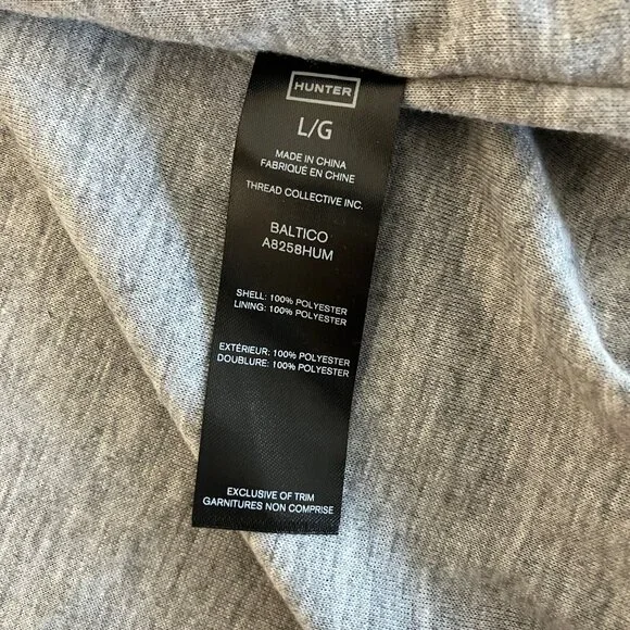 NEW Hunter Men's Baltico JERSEY Lined Jacket size L & XXL $199 NWT BLACK - Picture 8 of 16